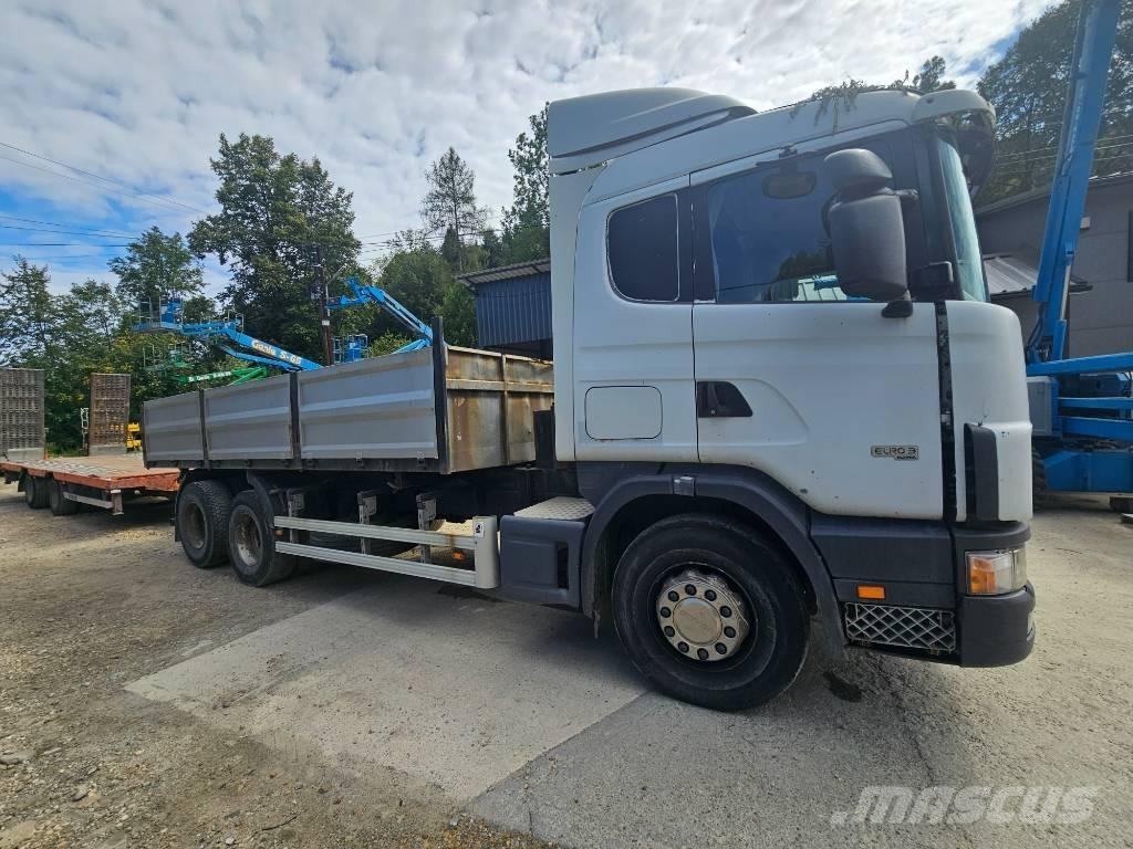 Scania 114 G 380 平板栏板货车