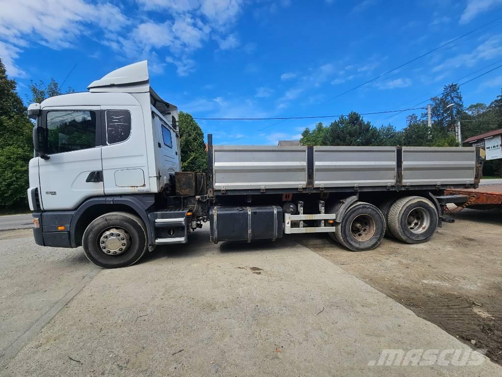 Scania 114 G 380 平板栏板货车