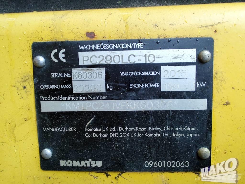 Komatsu PC 290 履带挖掘机