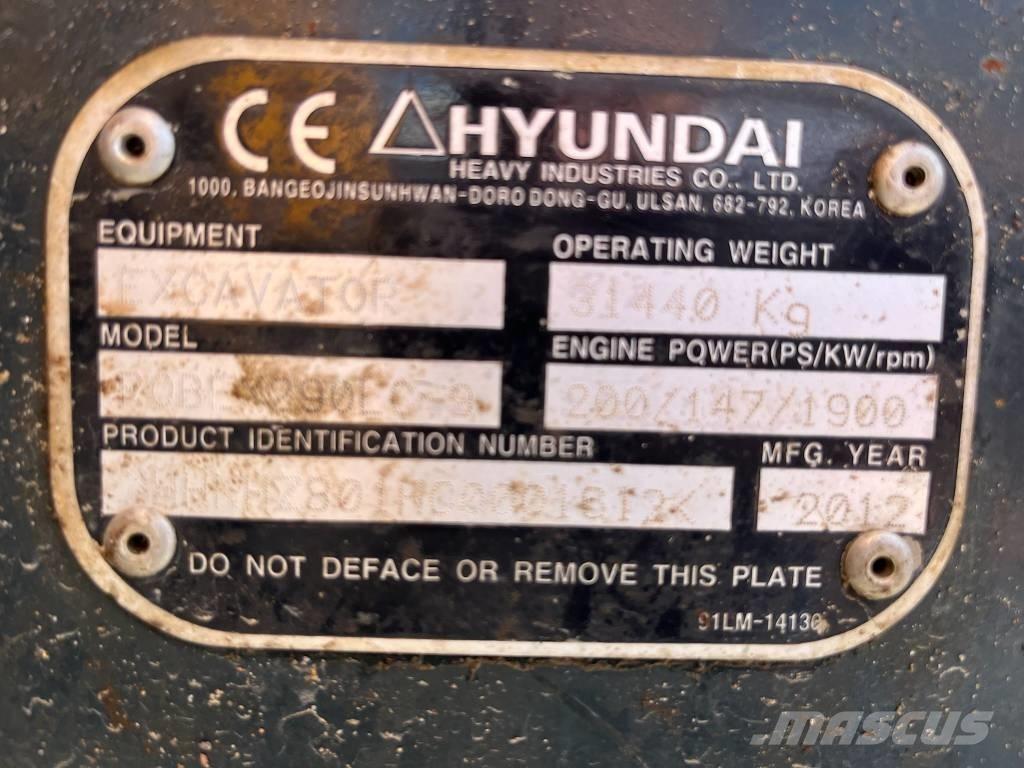 Hyundai Robex 290-9 履带挖掘机