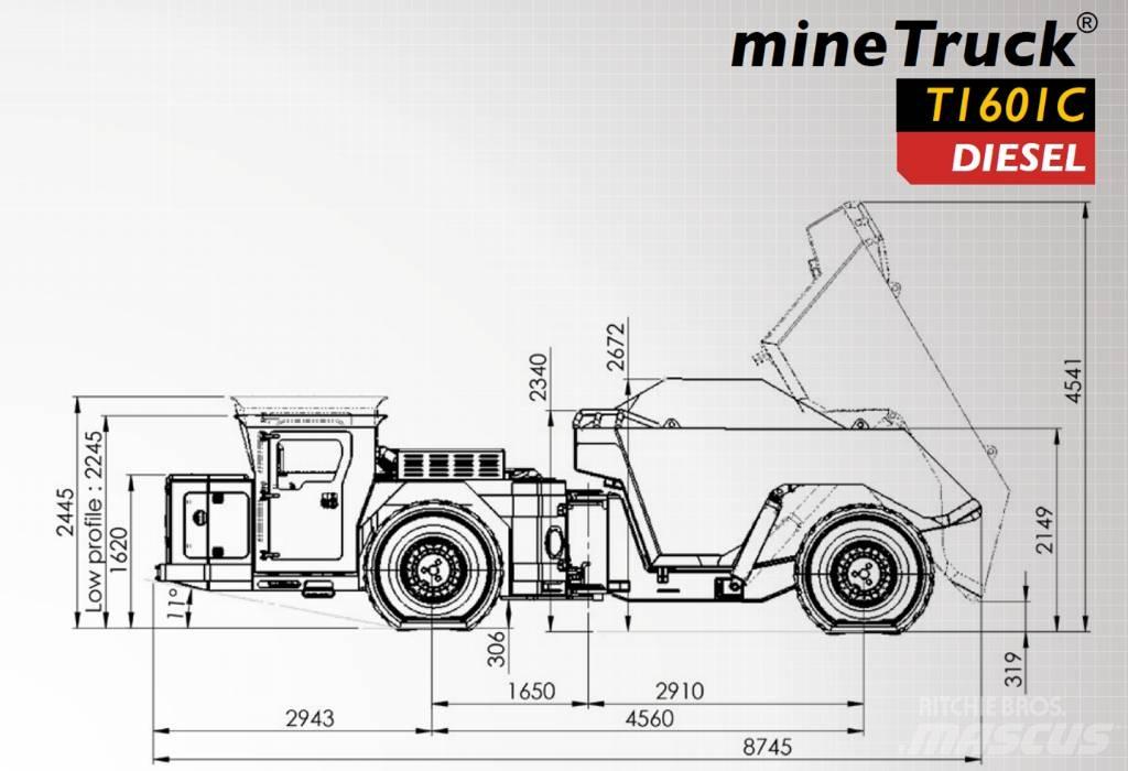  Aramine T1601C 地下矿用卡车