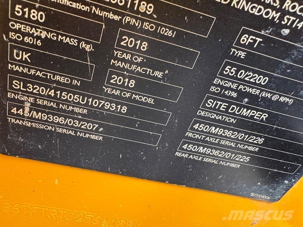 JCB 6T FT 翻斗车\公路型自卸车