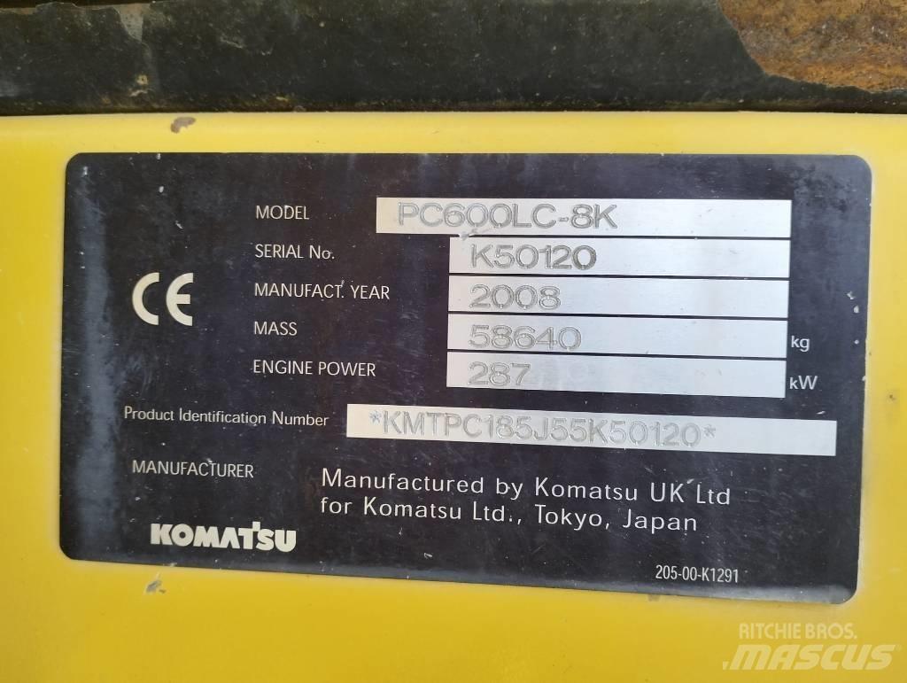 Komatsu PC600LC-8K 履带挖掘机
