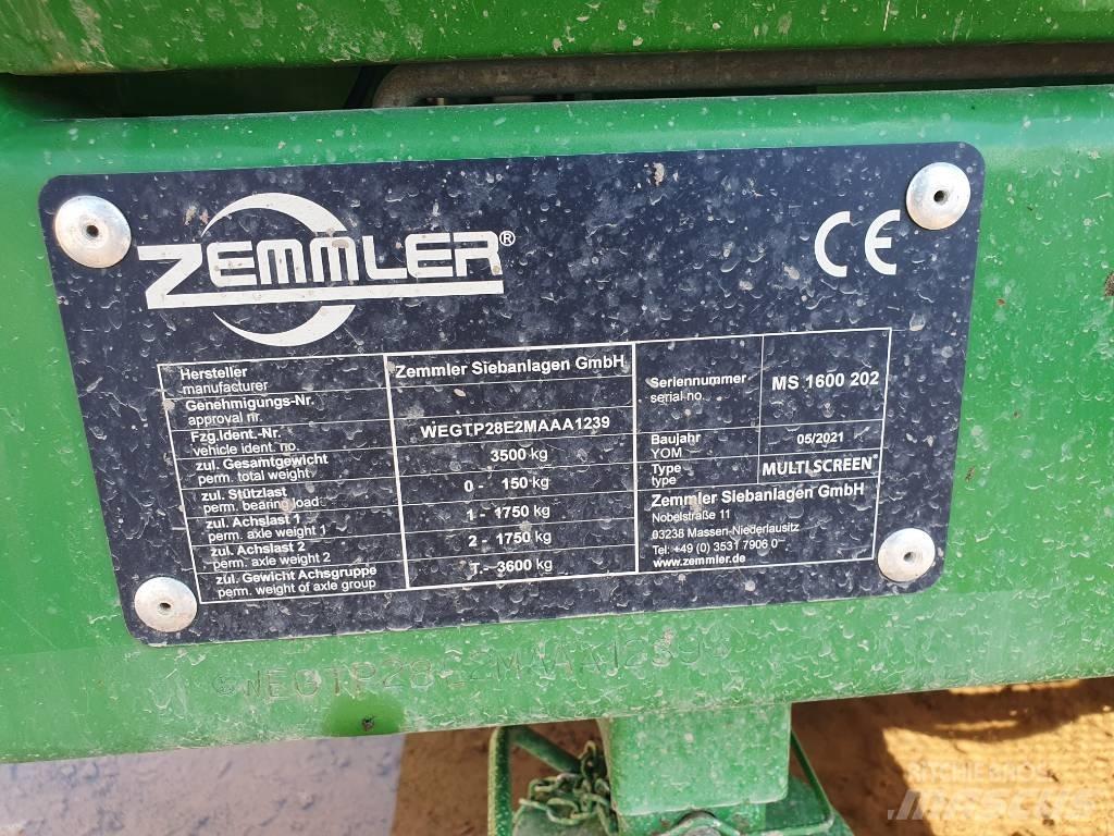 Zemmler MS 1600 移动式筛分机