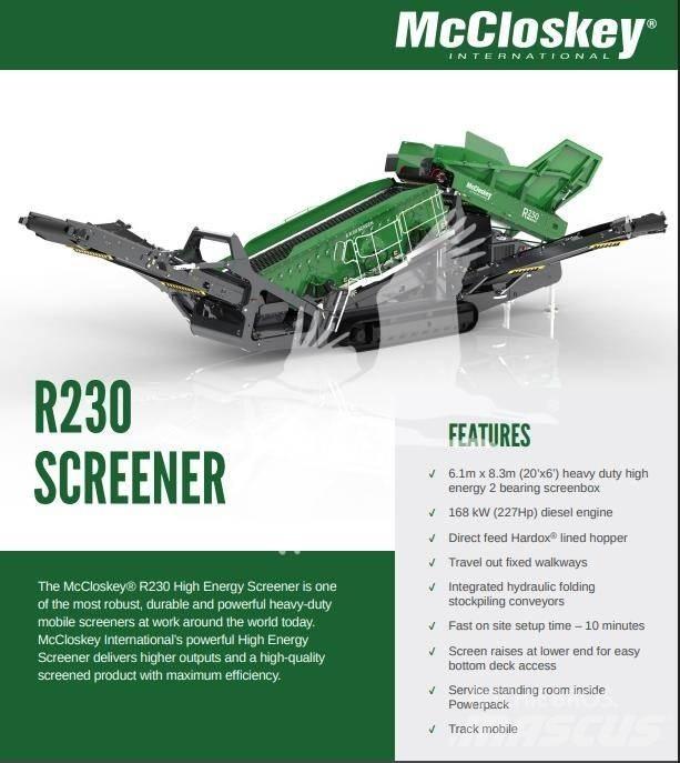 McCloskey R230 振动筛