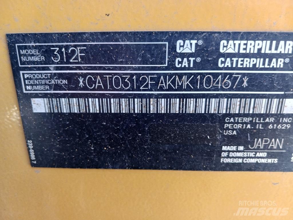 CAT 312 F 履带挖掘机