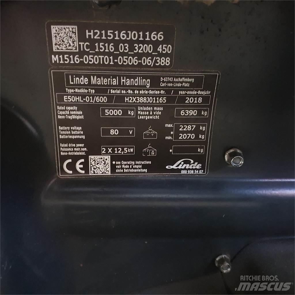 Linde E50/600HL 电动叉车