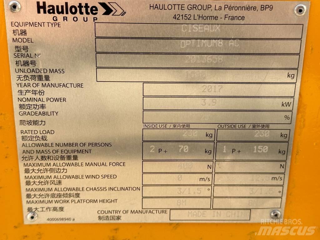Haulotte OPTIMUM 8 剪叉式升降机