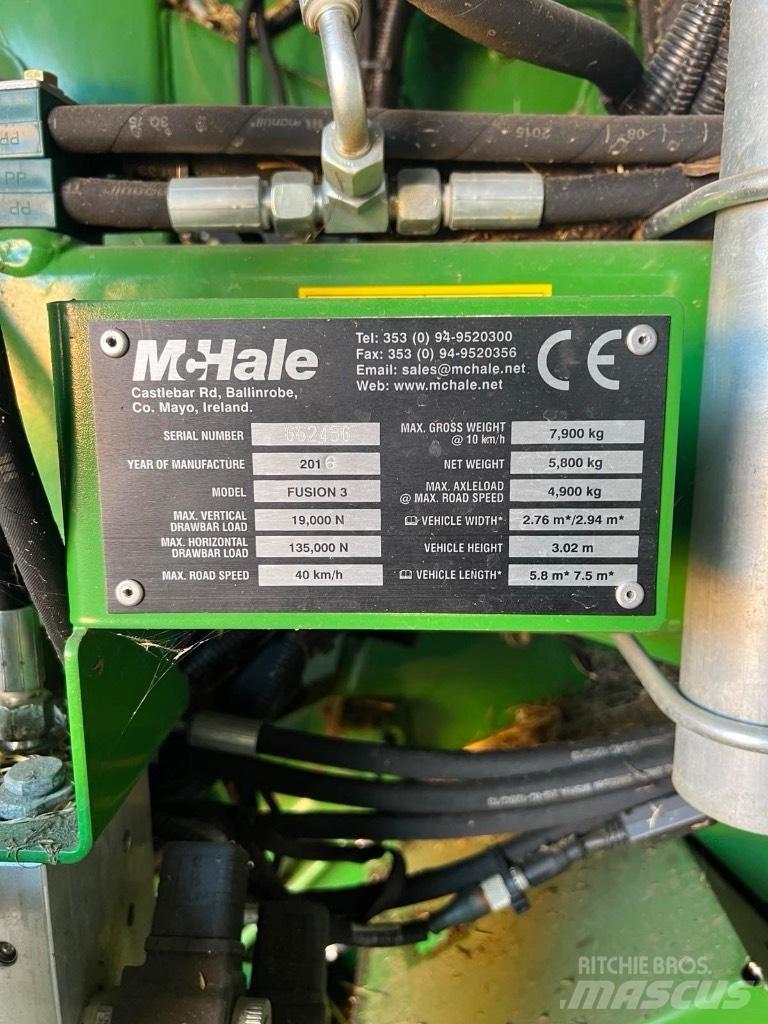 McHale Fusion 3 Plus 圆捆打捆机