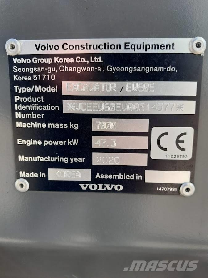 Volvo EW 60 E 轮式挖掘机