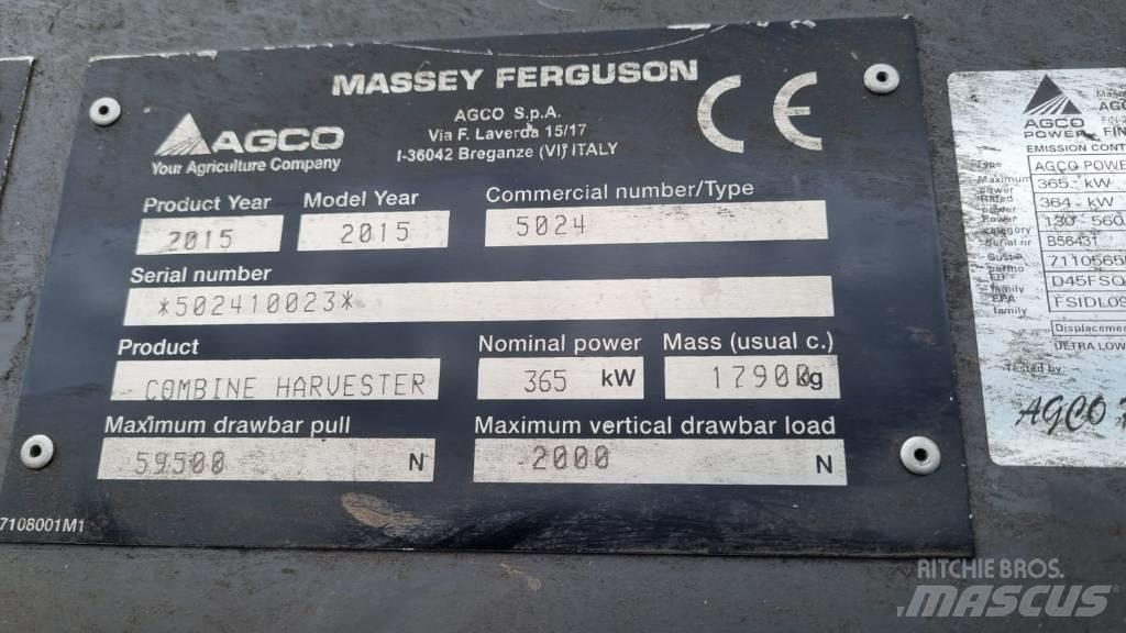 Massey Ferguson 9380 联合收割机