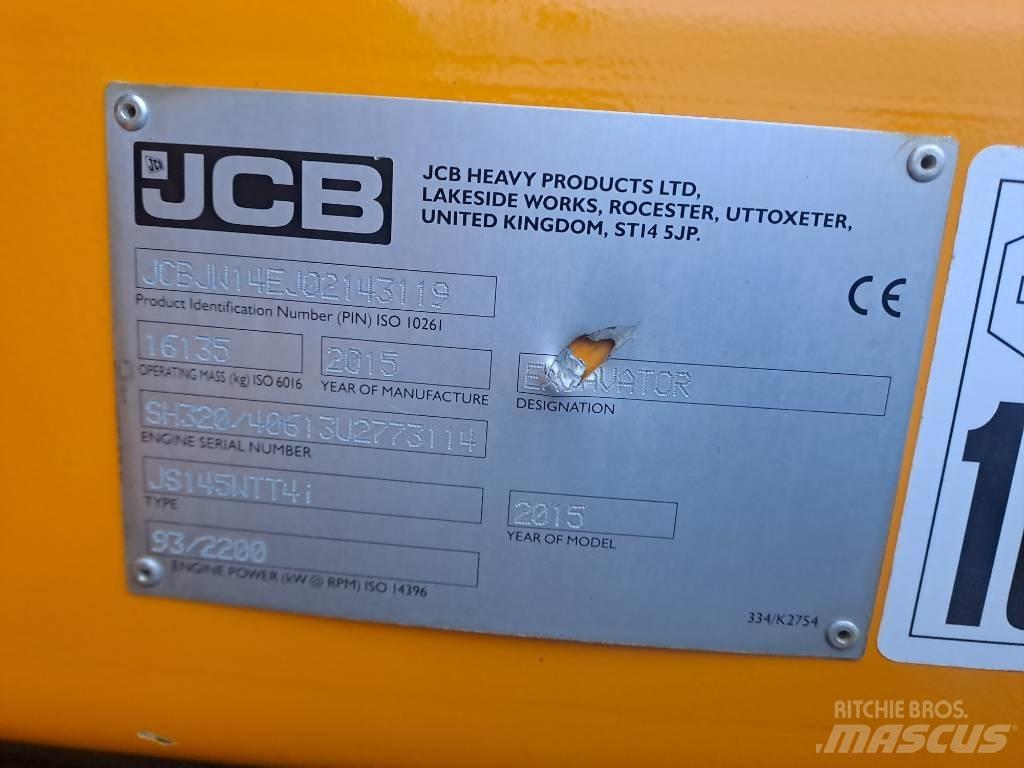 JCB JS145 W 轮式挖掘机