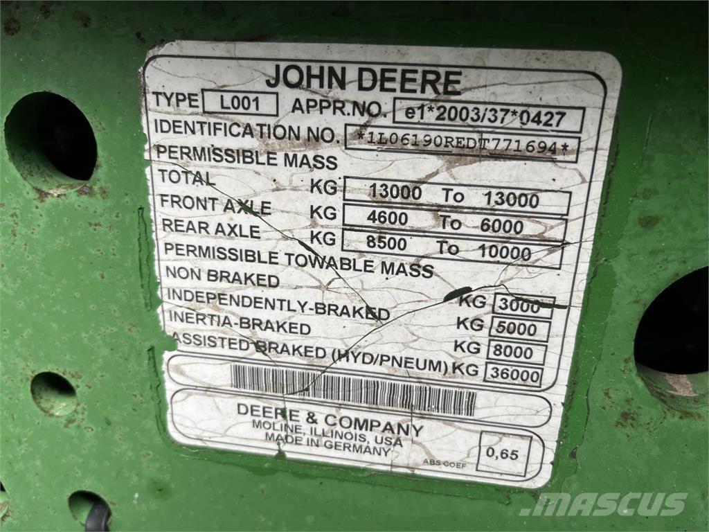 John Deere 6190R 拖拉机/农用车