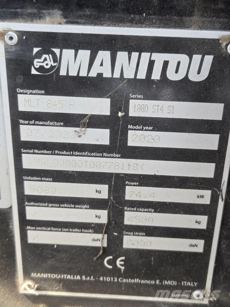 Manitou MLT 845 伸缩臂叉装车|叉装车