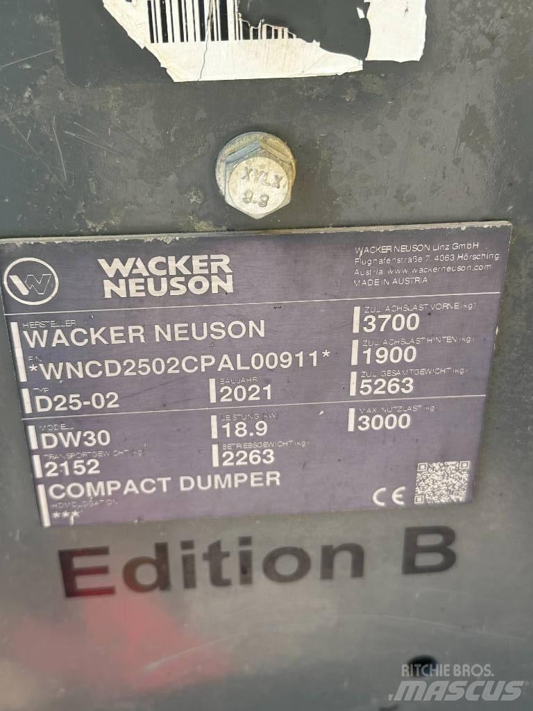 Wacker Neuson DW 30 翻斗车\公路型自卸车