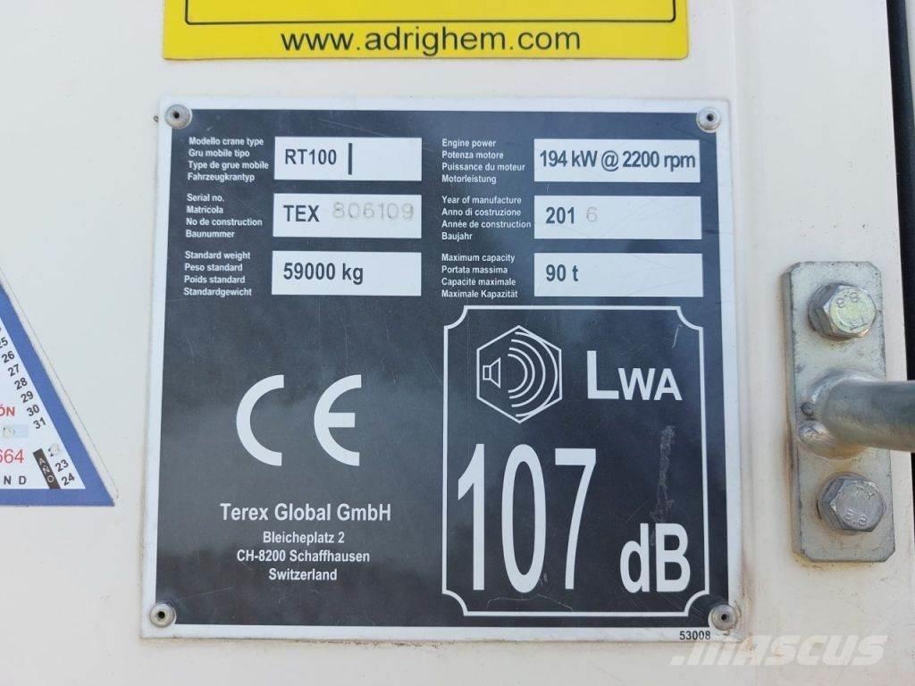 Terex RT100 越野轮胎起重机︳越野吊︳越野起重机︳移动式起重机