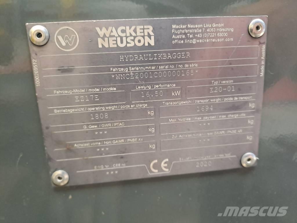 Wacker Neuson EZ17e 履带挖掘机