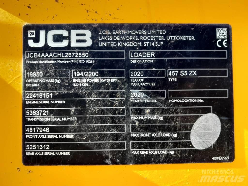 JCB 457 ZX 轮式装载机
