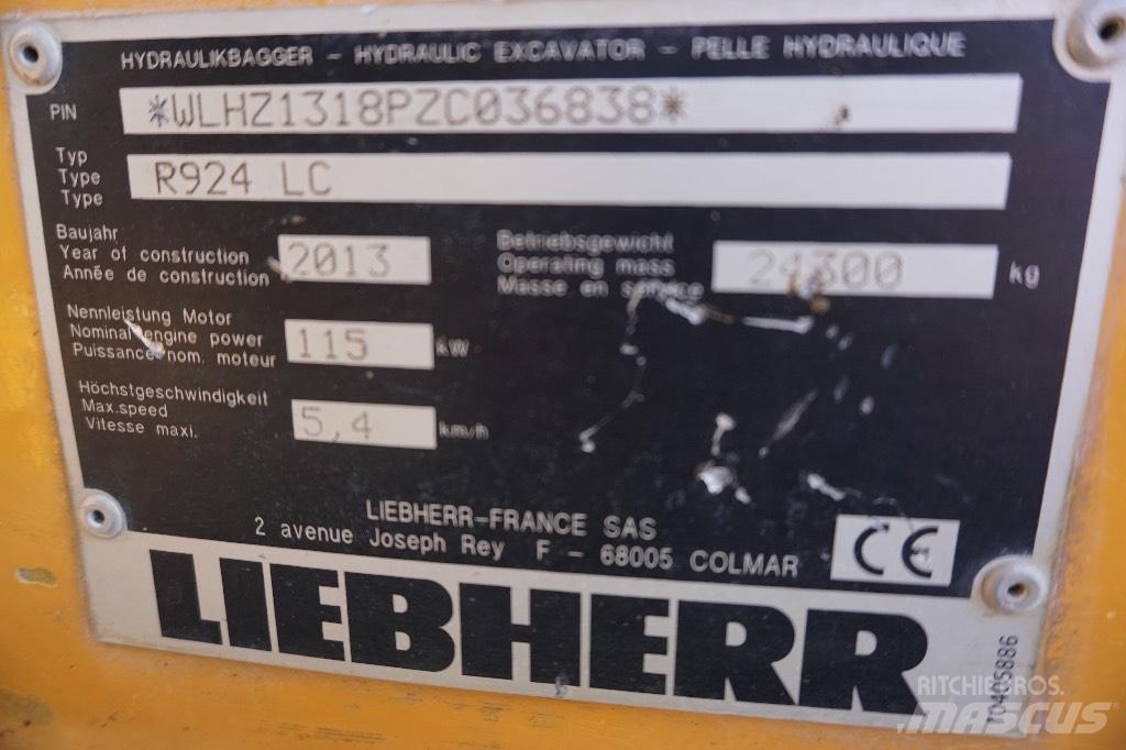 Liebherr R 924 LC 履带挖掘机