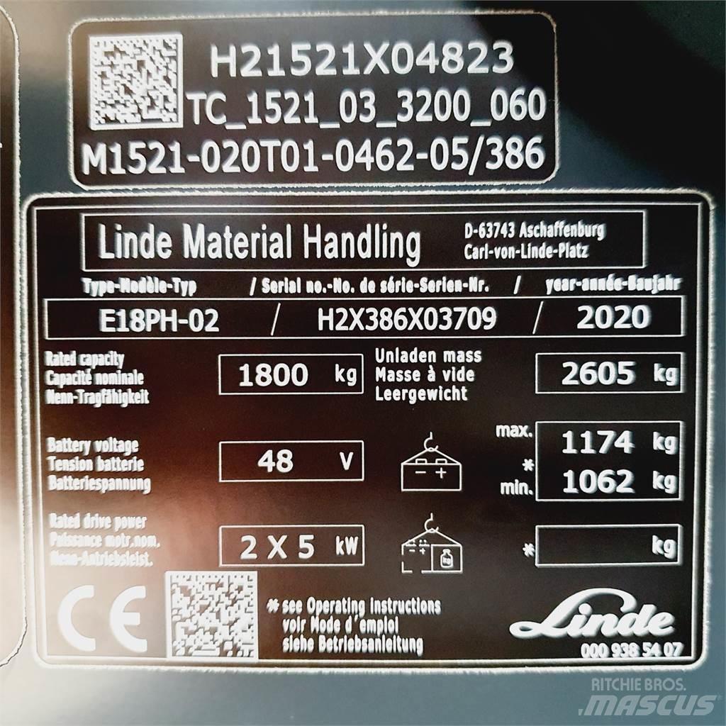 Linde E18PH 电动叉车