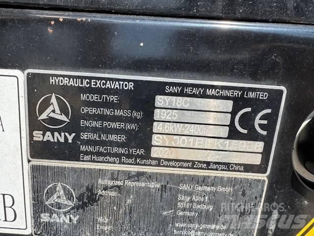 Sany SY 18 C 小型挖掘机