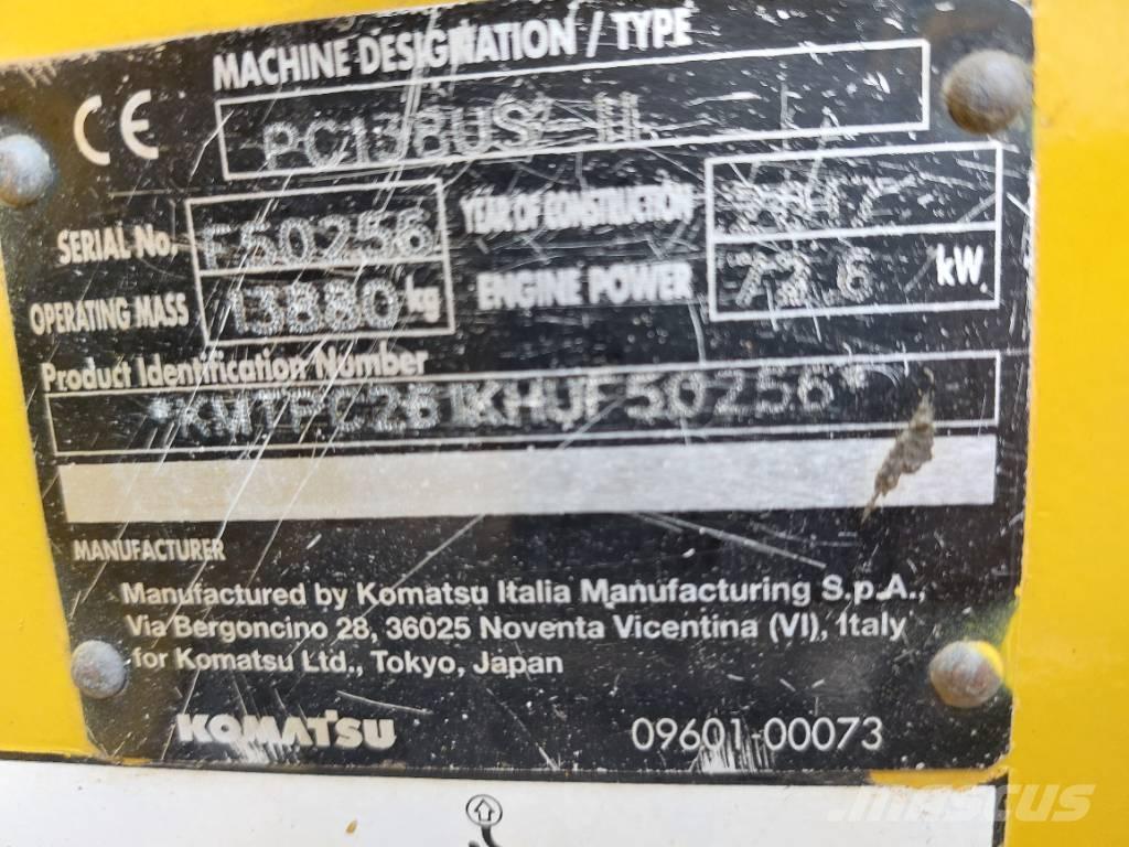 Komatsu PC138US-11 履带挖掘机