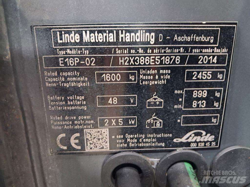 Linde E16P-02 电动叉车