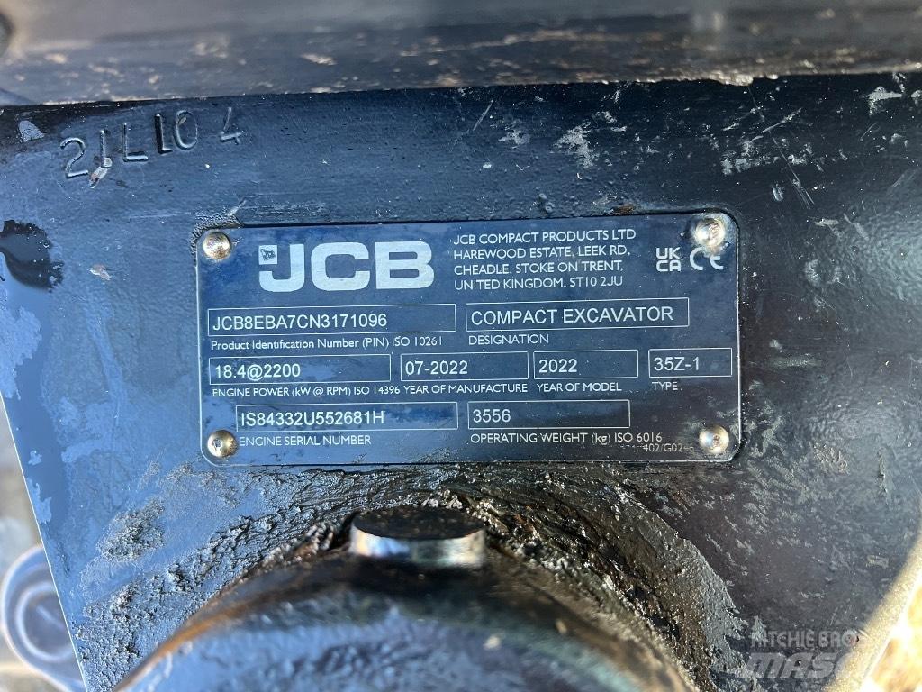 JCB 35 Z 小型挖掘机