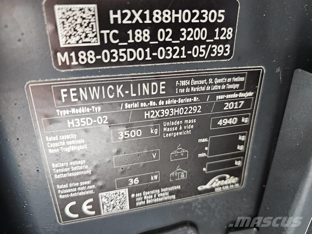 Linde H35D-02 柴油叉车