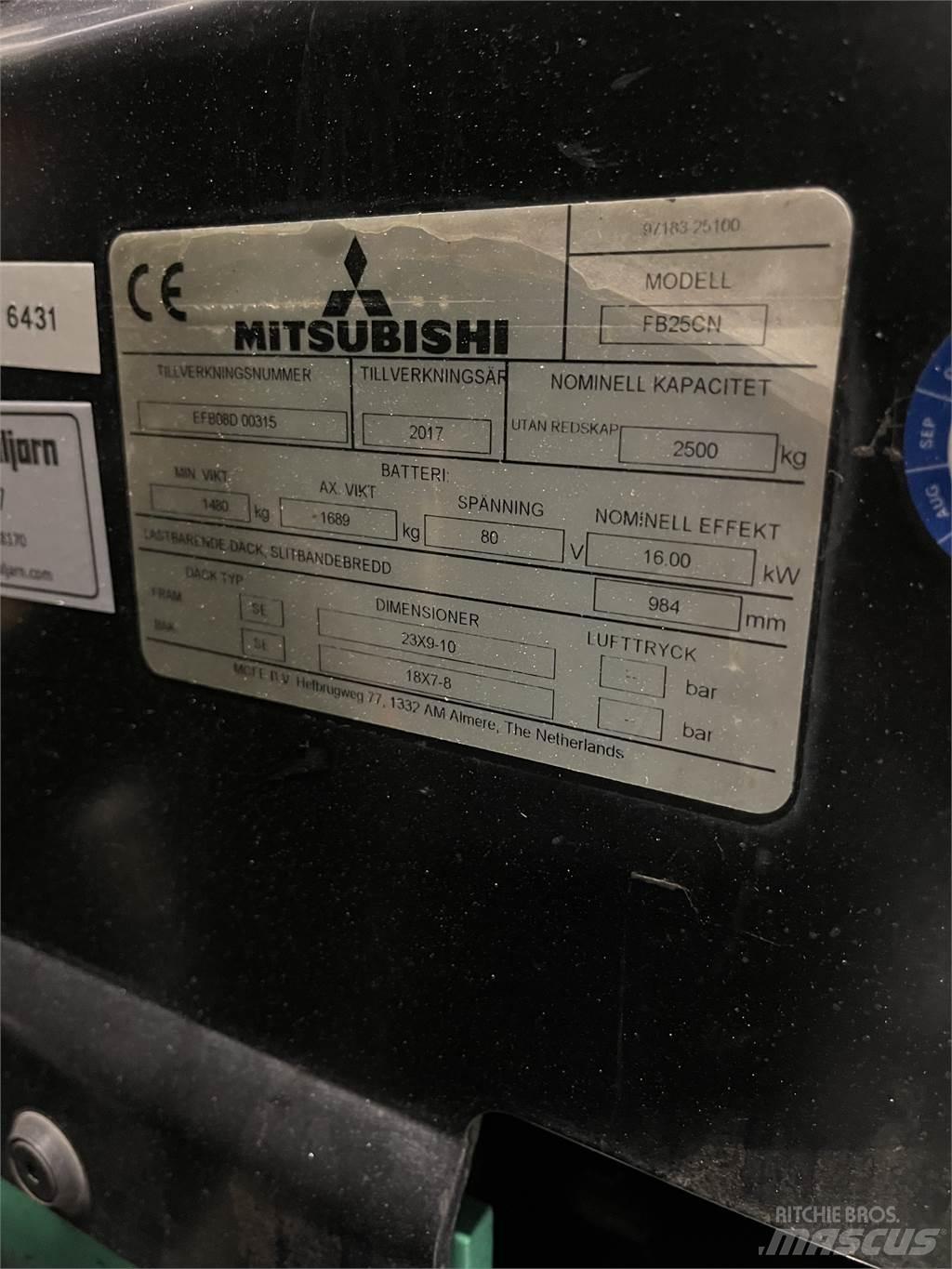 Mitsubishi FB25CN 电动叉车
