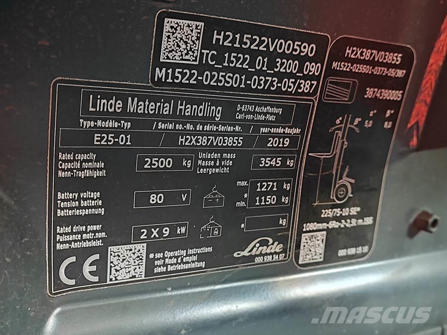 Linde E25-01 电动叉车