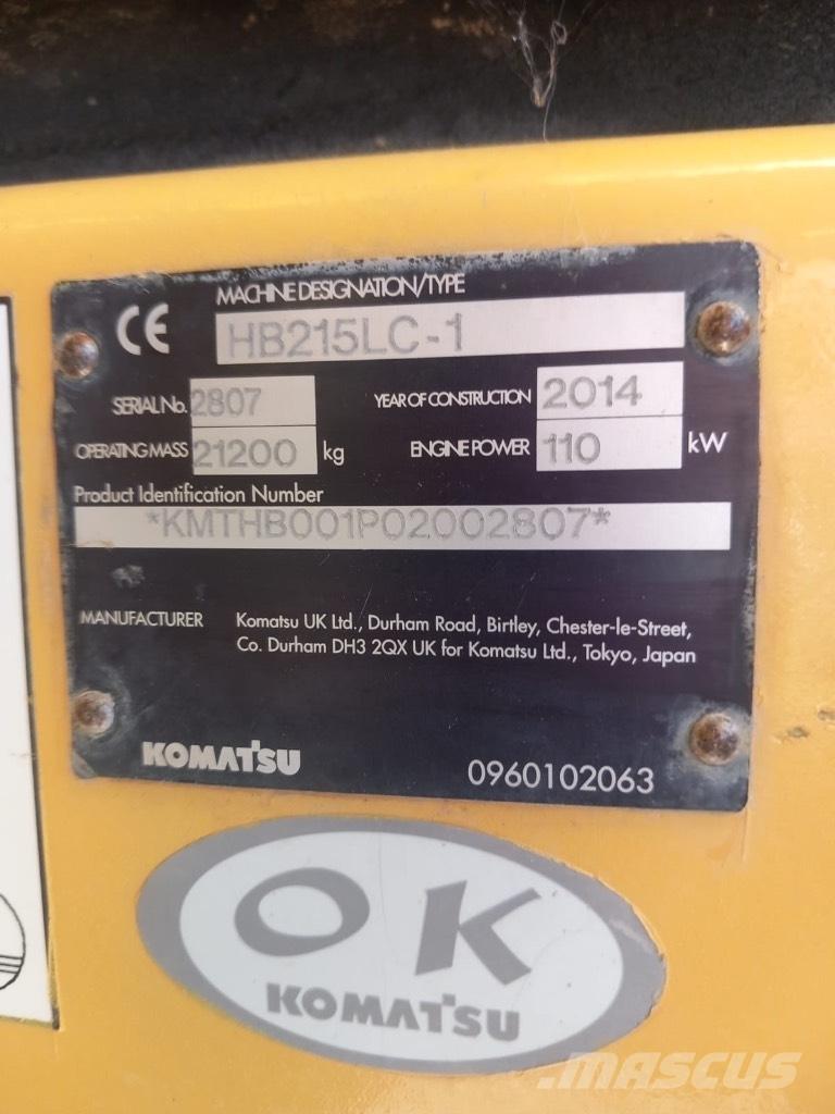 Komatsu HB 215 LC-1 底盘和悬架