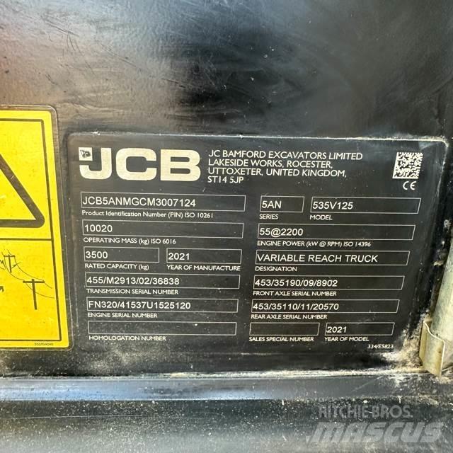 JCB 535V125 伸缩臂叉装车|叉装车