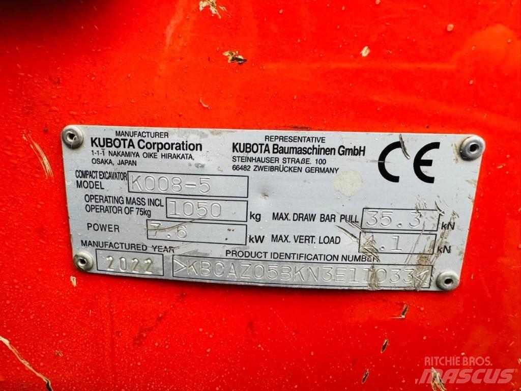 Kubota K008-5 小型挖掘机