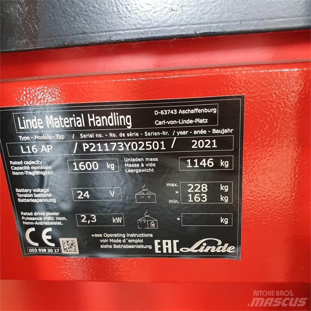 Linde L16APi 手推堆垛车