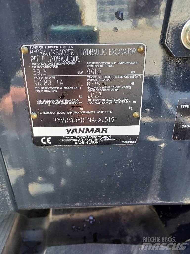 Yanmar Vio 80-2PB 小型挖掘机