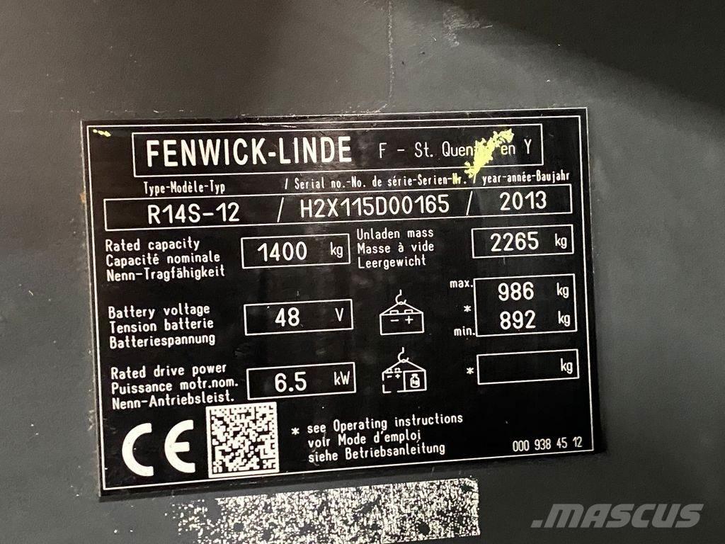 Linde R14S-12 前移式叉车