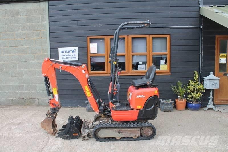 Kubota K 008-3 小型挖掘机