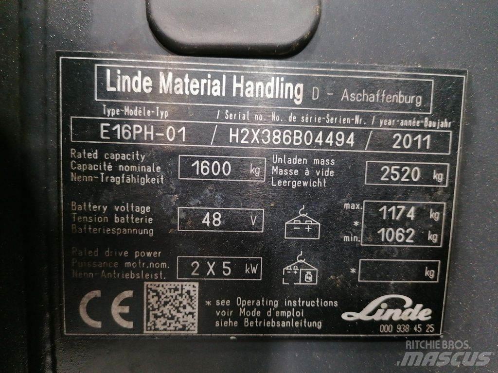 Linde E16PH-01 电动叉车
