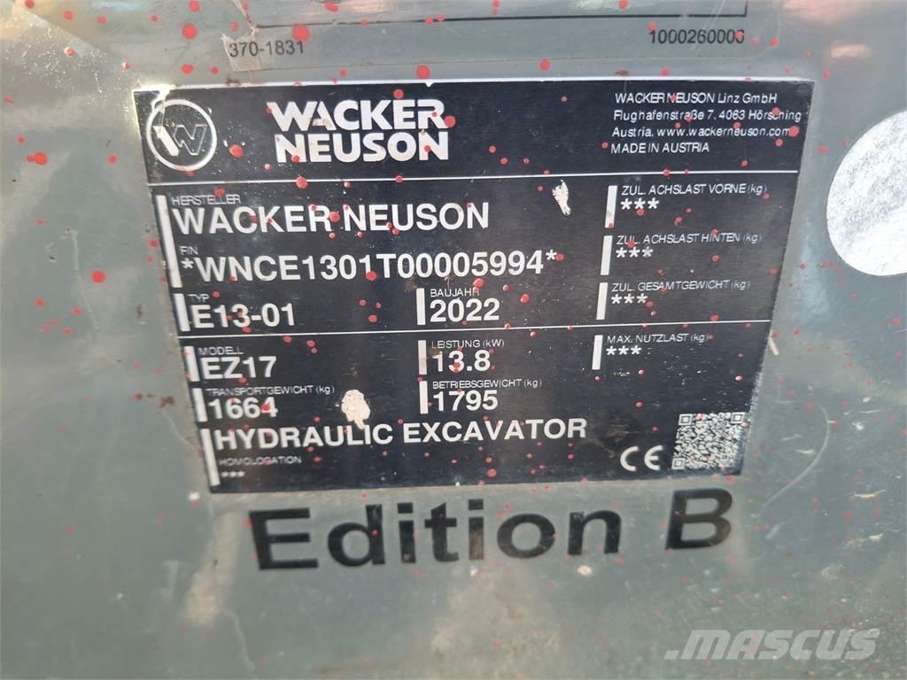Wacker Neuson EZ17 履带挖掘机