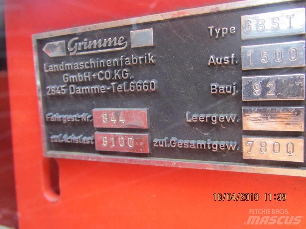 Grimme GBST 1500 马铃薯收获机