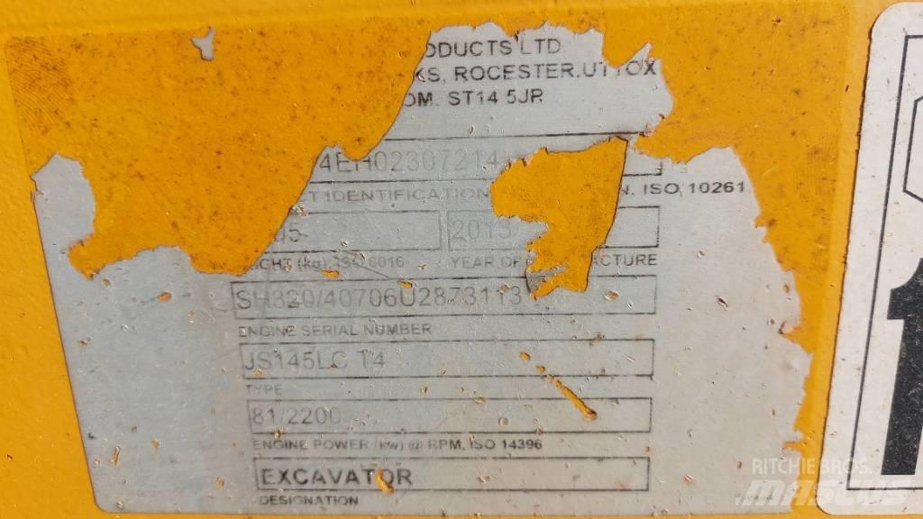 JCB JS 145 LC 履带挖掘机