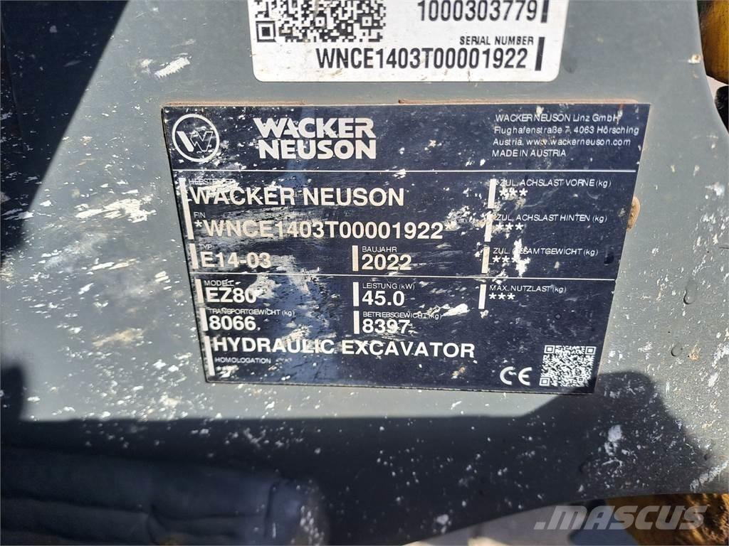 Wacker Neuson EZ80 履带挖掘机