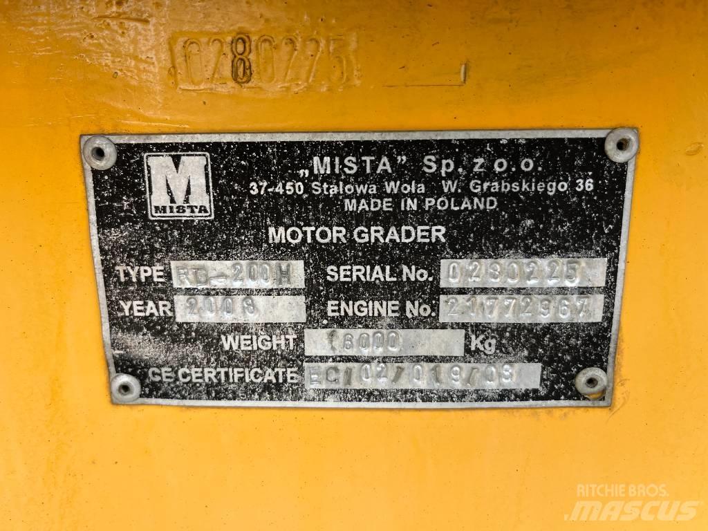  Mista RD200H 平地机/推土机