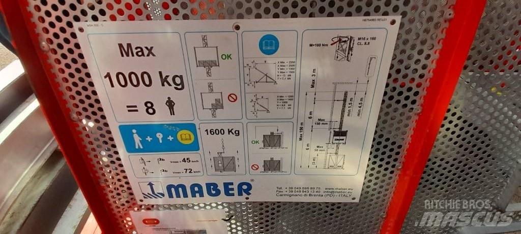 MABER MB A 800 吊车起重机、绞车吊货机和物料升降机