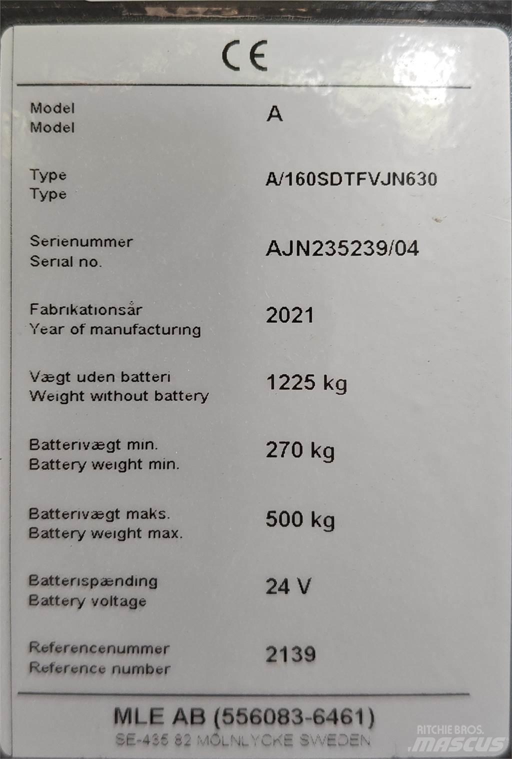Atlet 160SDTFV 电动搬运车