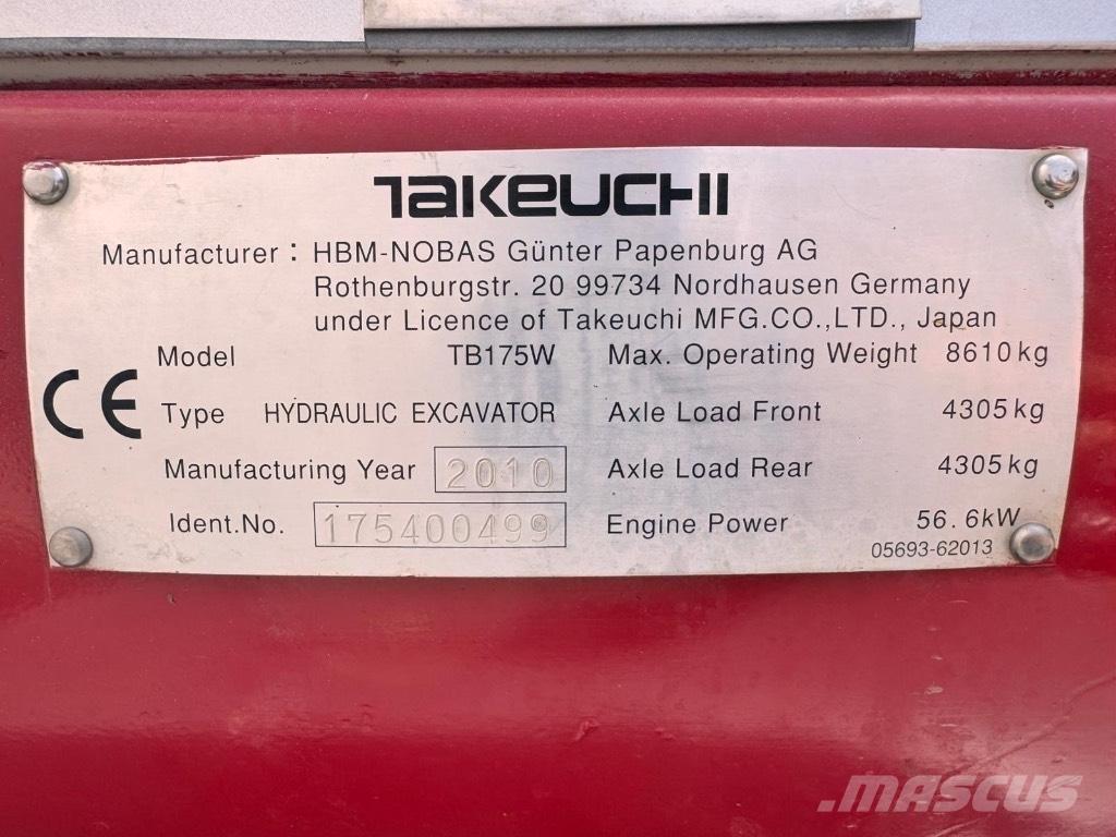 Takeuchi TB 175 W 轮式挖掘机