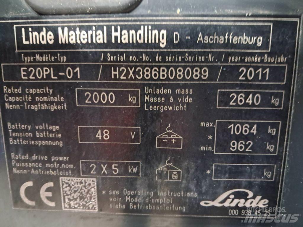 Linde E20PL-01 电动叉车