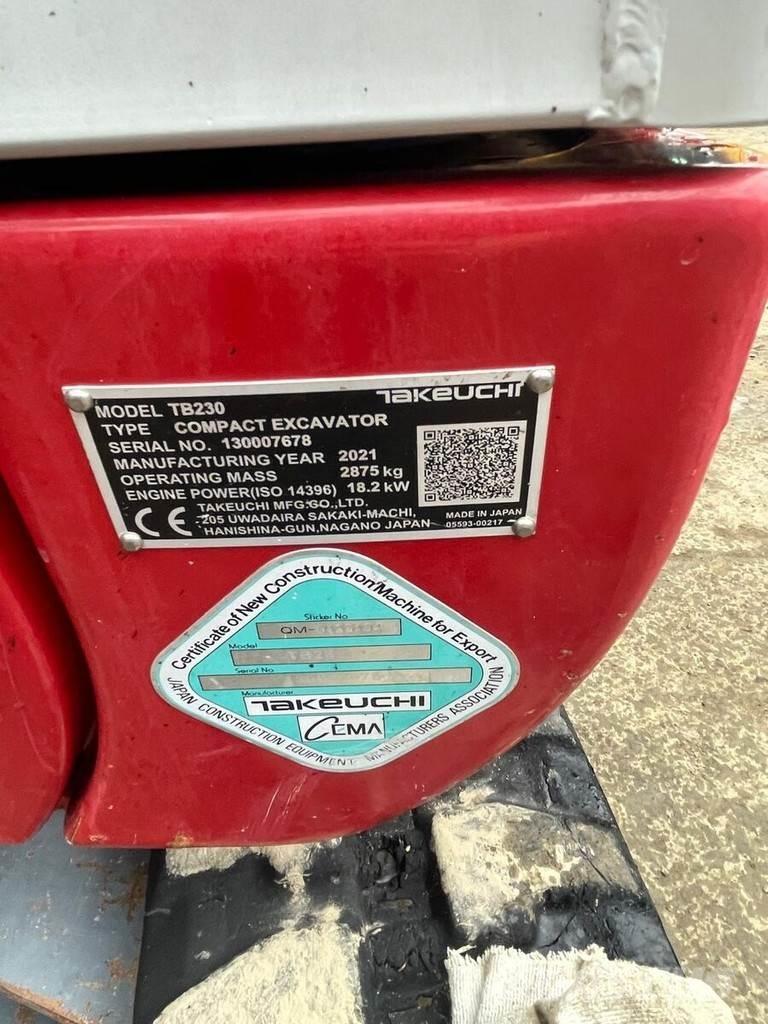Takeuchi TB230 V3 小型挖掘机