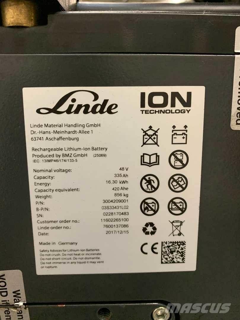 Linde E16P ION 电动叉车